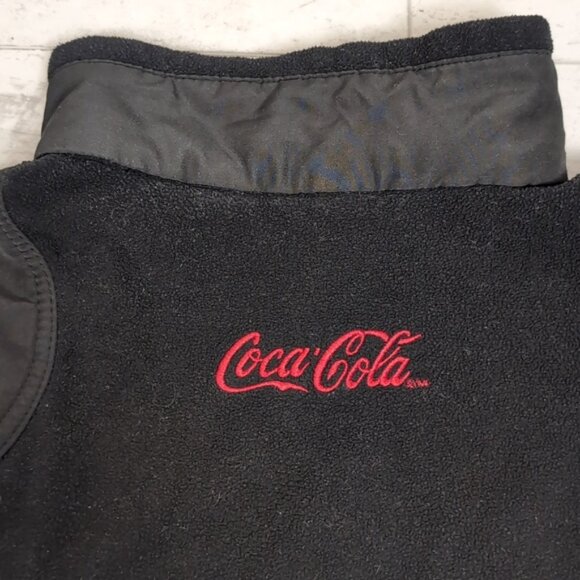 North End Fleece Jacket Full Zip Custom Coca Cola Merch Recycled Polyester - Picture 7 of 12